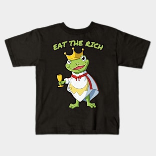 Eat The Rich Frog Kids T-Shirt